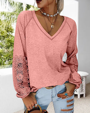 Enfärgad damtopp i spets