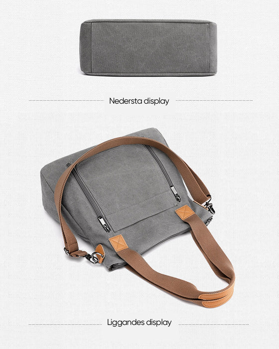 Canvasväska med stor