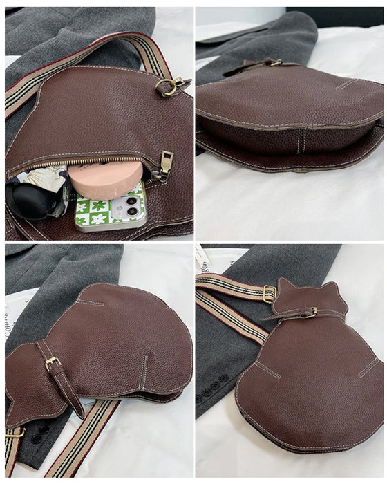 Söt katt axelväska