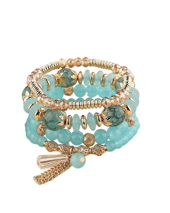 Boho Fringe Multilayer Beaded Armband