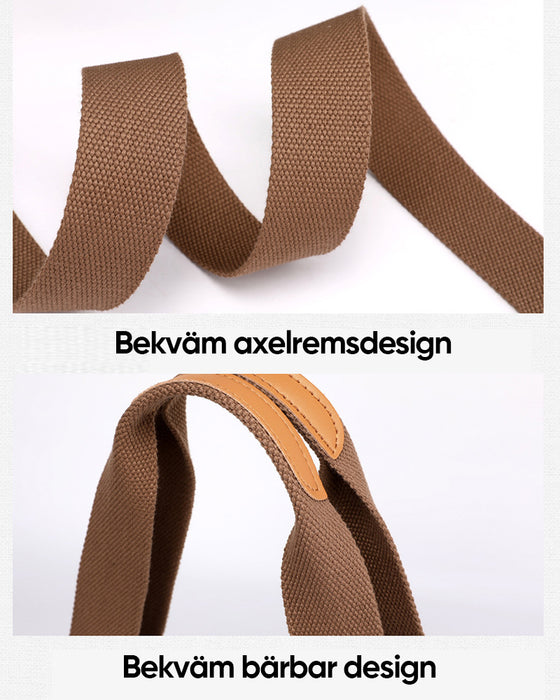 Canvasväska med stor