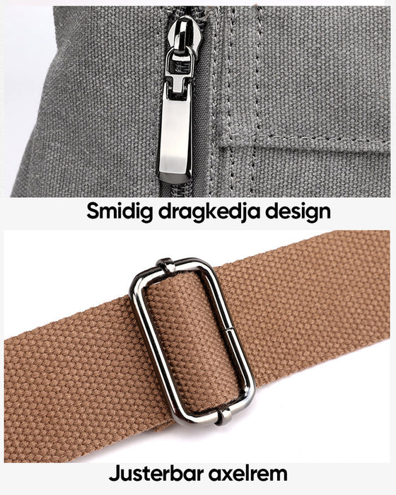 Canvasväska med stor