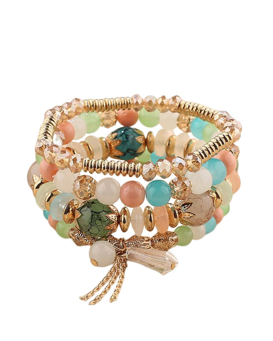 Boho Fringe Multilayer Beaded Armband