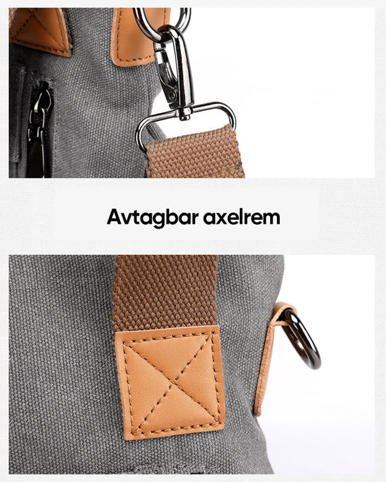 Canvasväska med stor