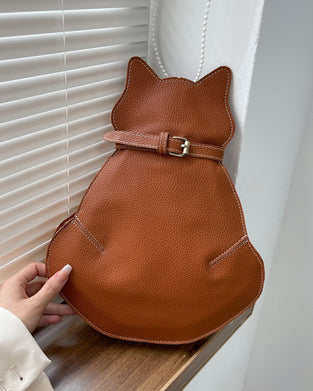 Söt katt axelväska