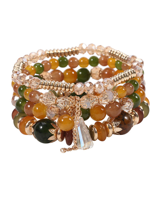 Boho Fringe Multilayer Beaded Armband