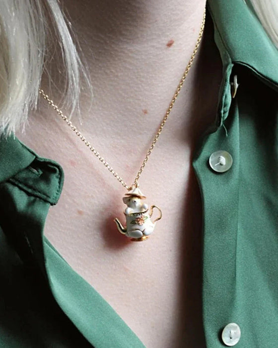 Mus i min tekanna smyckesset