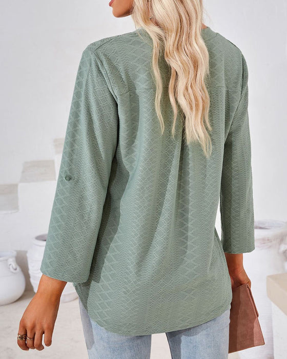 V-ringad elegant damblus