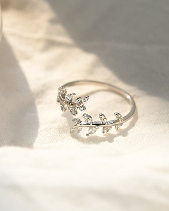 Damringar Mode Outdoor Leaf Ring