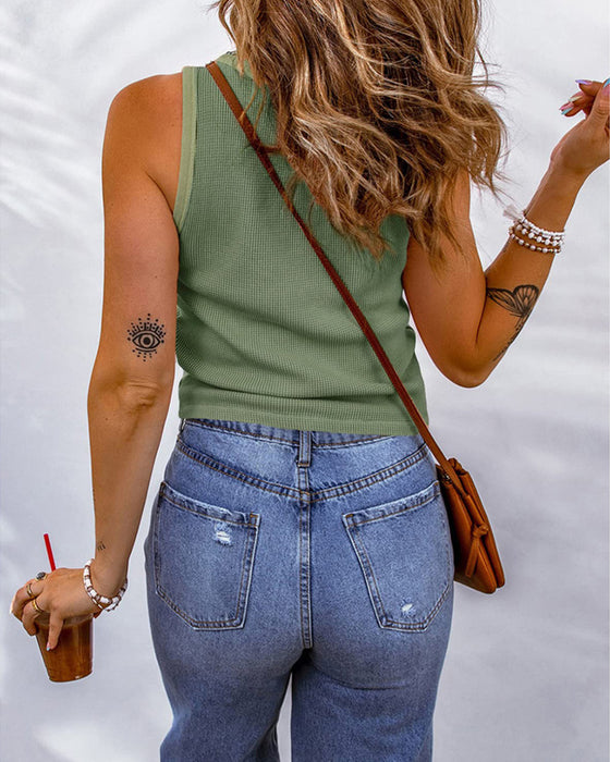 U-ringat enfärgad linne