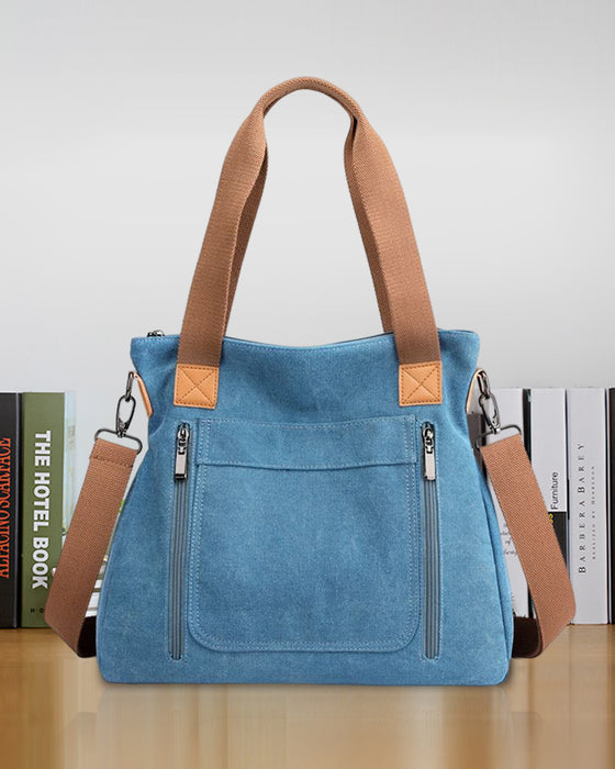 Canvasväska med stor