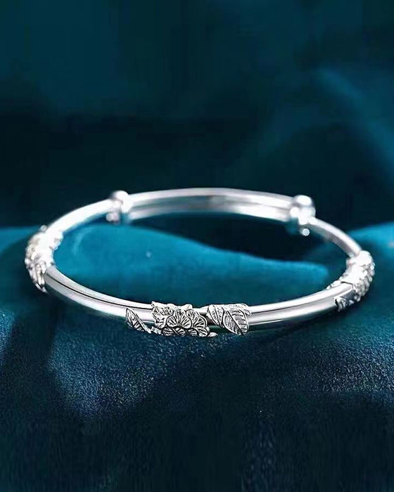 Armband med justerbart med blommigt