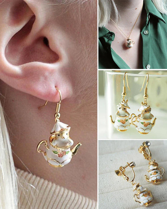 Mus i min tekanna smyckesset