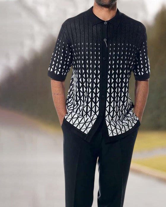 Tvådelade casual herrskjortor