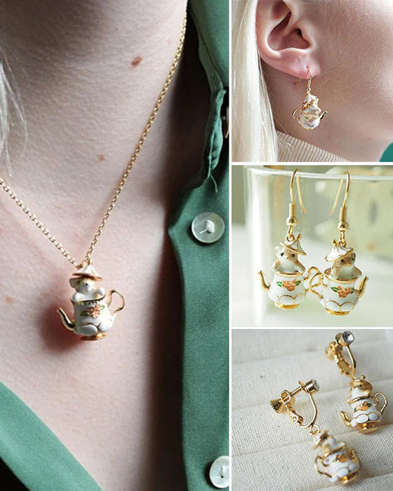 Mus i min tekanna smyckesset