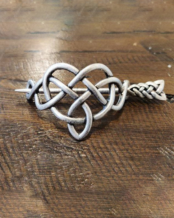 Årgång Silver vikingamönster keltiska hårnålar etniska smycken