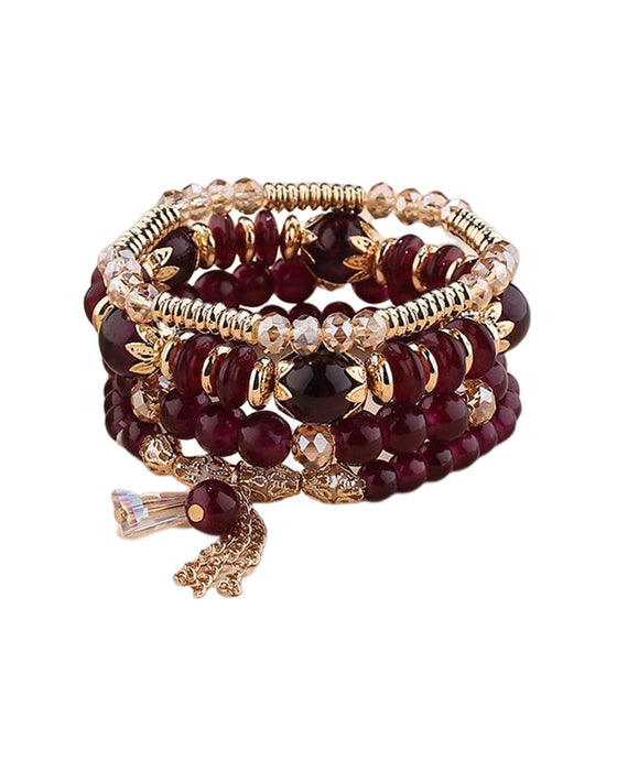Boho Fringe Multilayer Beaded Armband