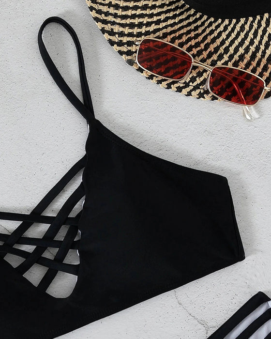 Sexig ihålig bikini för damer