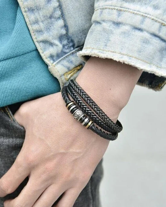 Jag kommer alltid att vara med dig dubbelradigt armband