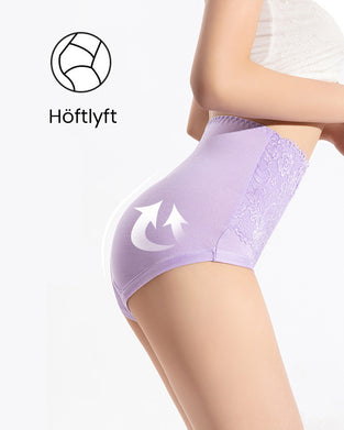 Spetstrosor med kvinnors hög midja