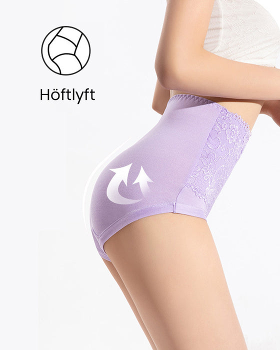 Spetstrosor med kvinnors hög midja