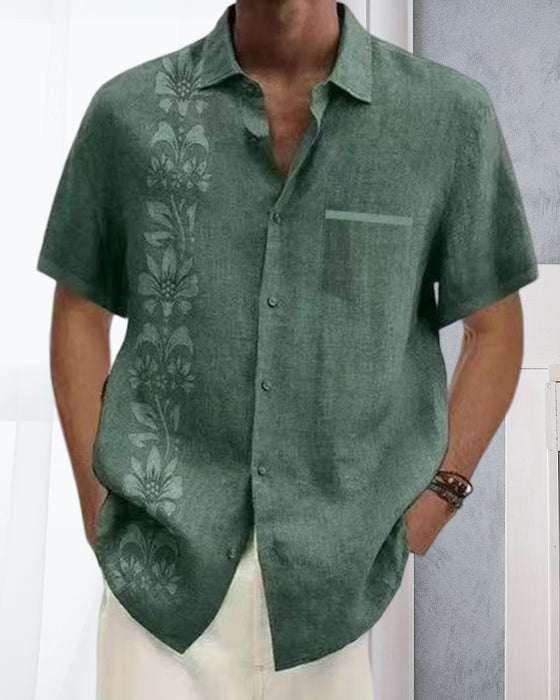 Kortärmad skjorta med tryck