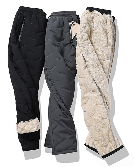 Tjock varm träningsbyxor i fleece