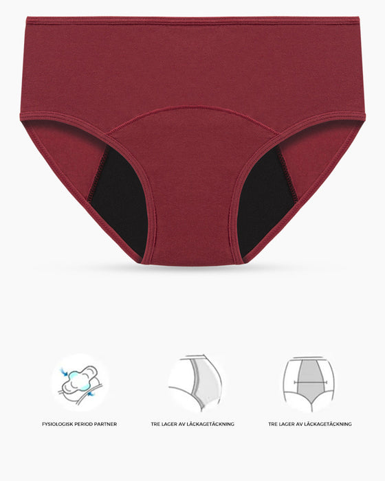 Underkläder med läckagesäkra fysiologiska