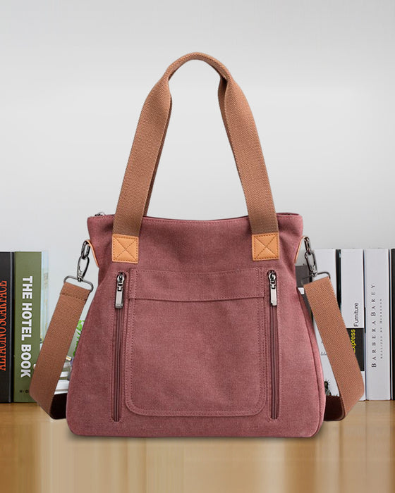 Canvasväska med stor