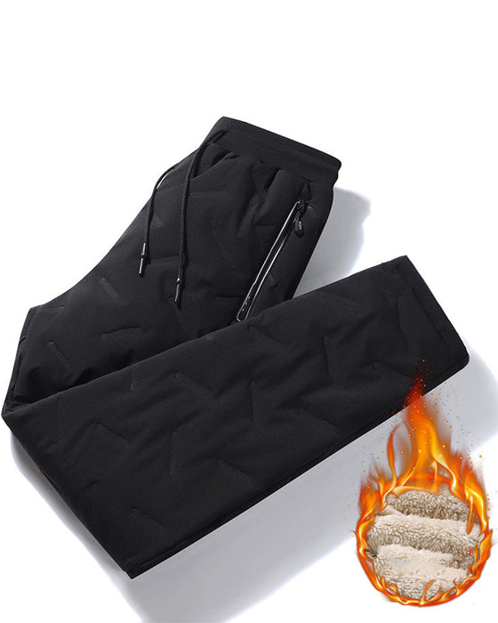 Tjock varm träningsbyxor i fleece