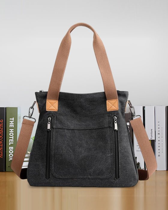 Canvasväska med stor