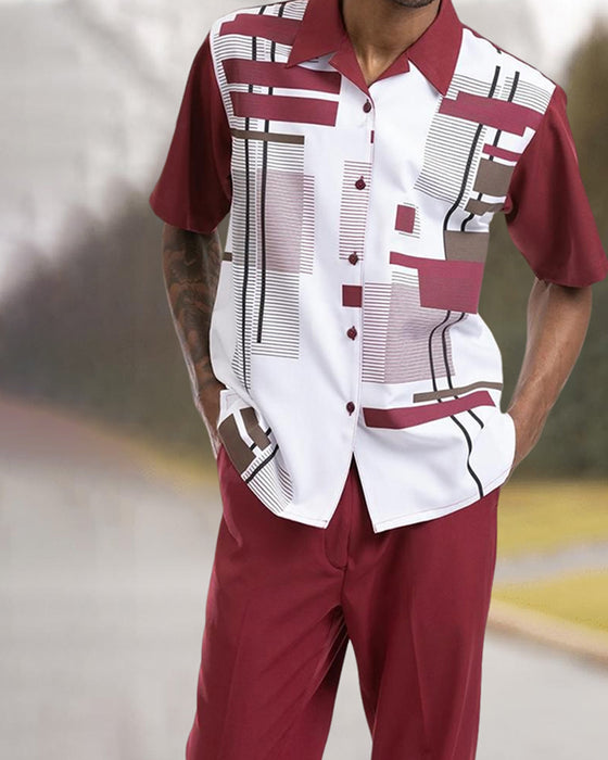 Tvådelade casual herrskjortor