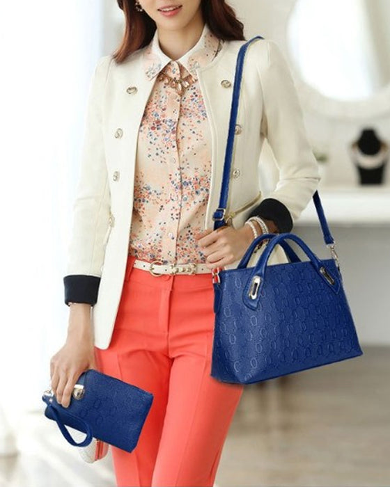 Handväska med fyra delar set