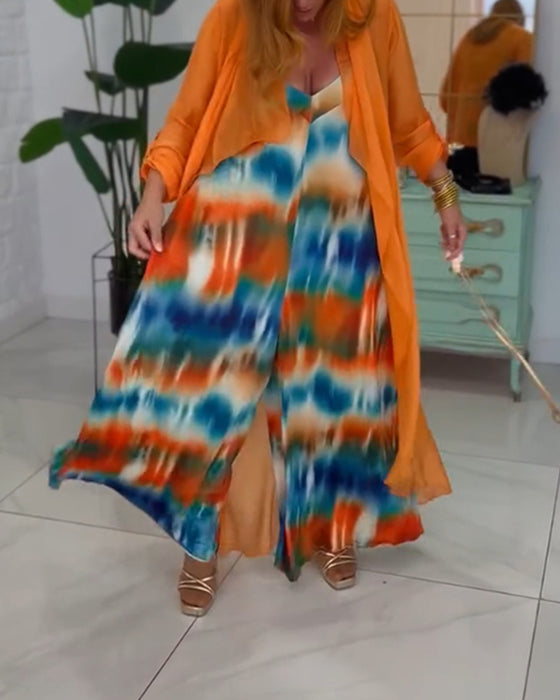 Kostym med elegant och moderiktig stil