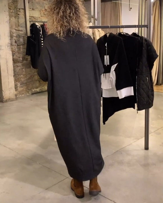 Avslappnad Omlott batikärm Klänning