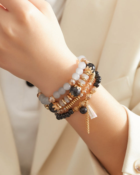 Boho Fringe Multilayer Beaded Armband