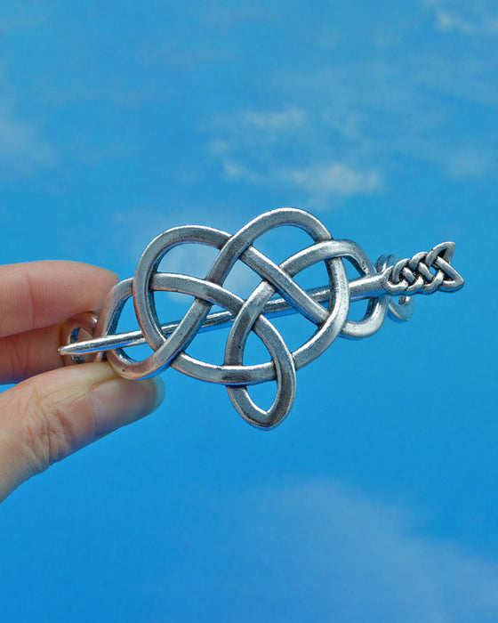 Årgång Silver vikingamönster keltiska hårnålar etniska smycken