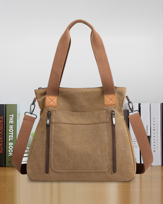 Canvasväska med stor