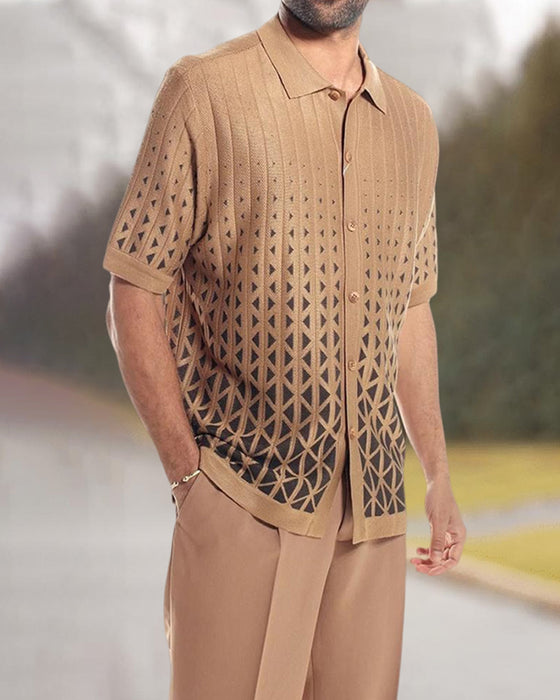 Tvådelade casual herrskjortor