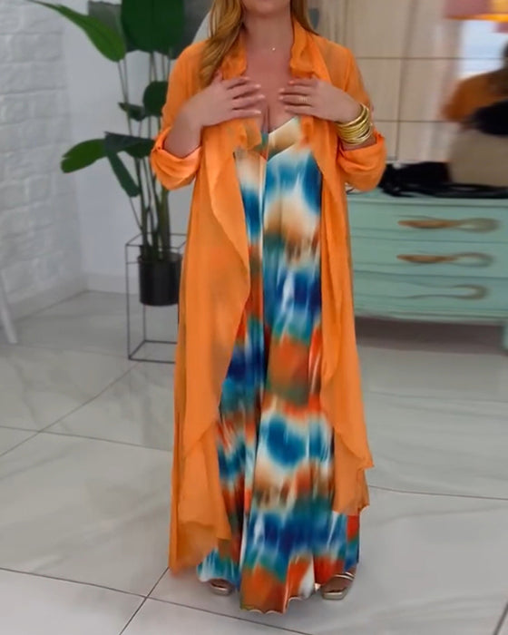 Kostym med elegant och moderiktig stil