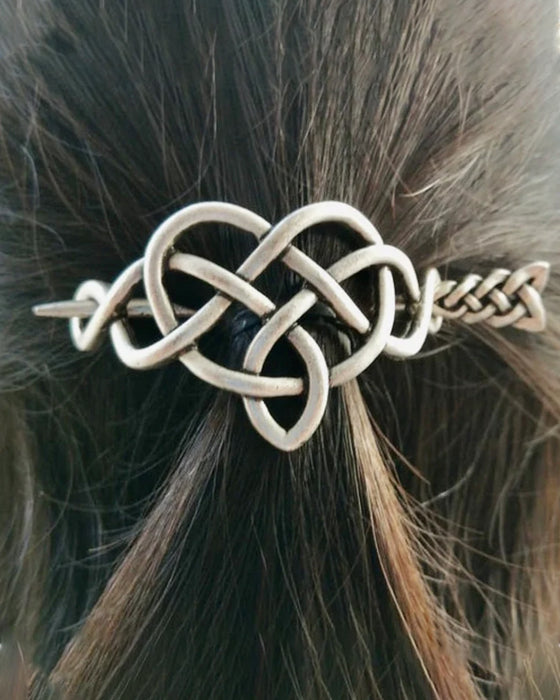 Årgång Silver vikingamönster keltiska hårnålar etniska smycken