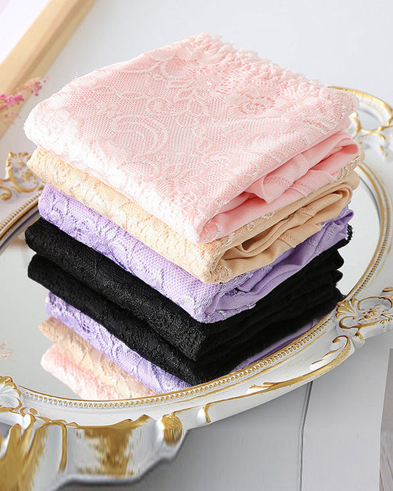 Spetstrosor med kvinnors hög midja