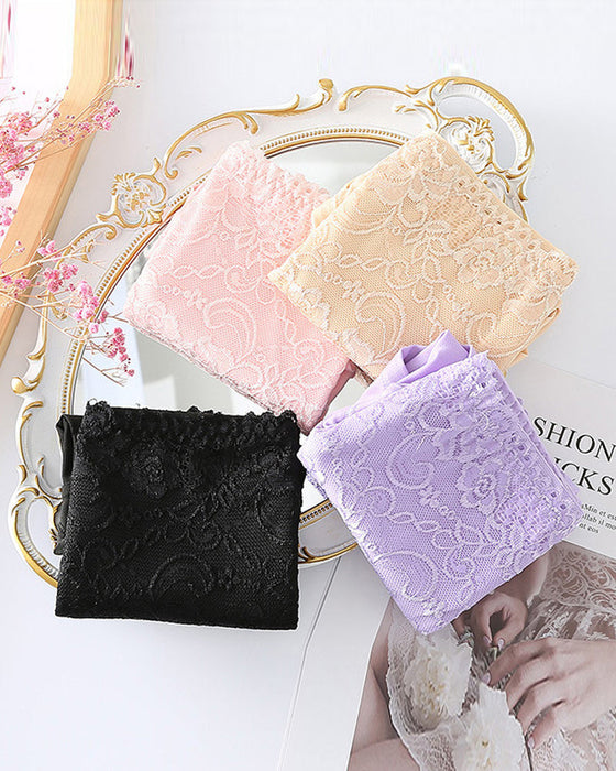 Spetstrosor med kvinnors hög midja