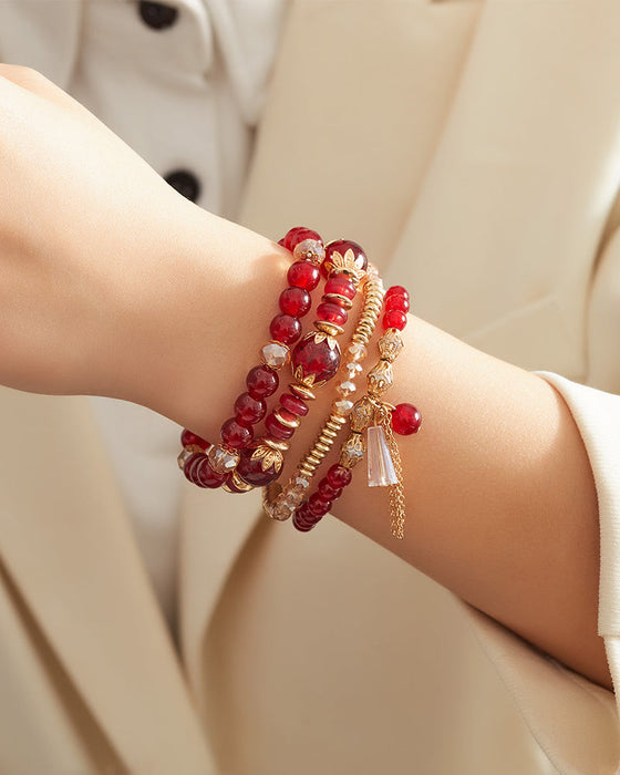 Boho Fringe Multilayer Beaded Armband