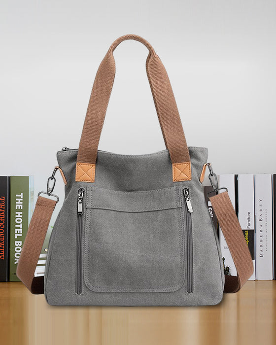 Canvasväska med stor