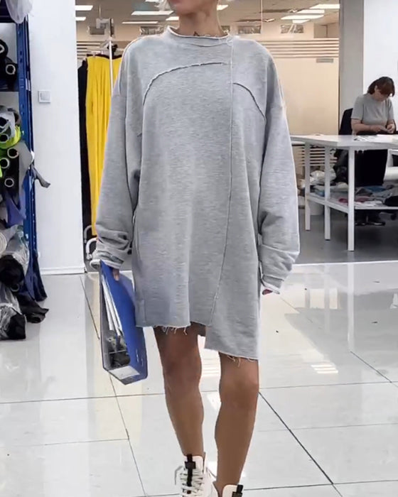 Skiftklänning med rund halsringning