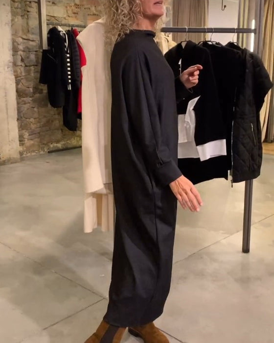 Avslappnad Omlott batikärm Klänning