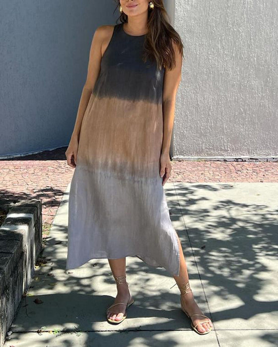 Ärmlös länning med lutning