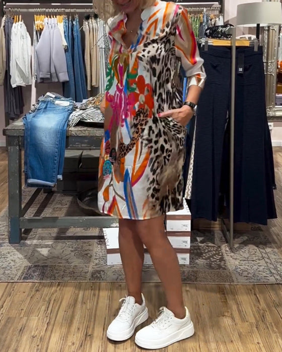 Klänning i vardagsfärg för kvinnor