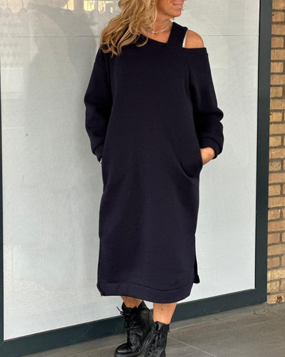 Fritidsklänning med en axelrem